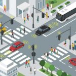 Linking self-driving cars to traffic signals might help pedestrians give them the green light