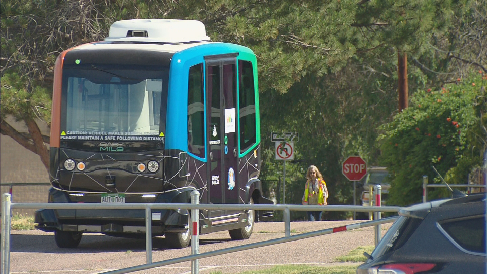 Self-Driving Vehicle Delivers Food To Westminster Nonprofit