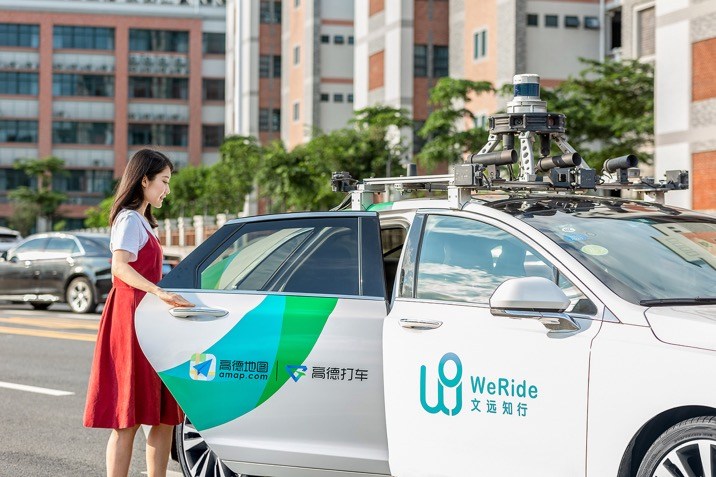 WeRide robotaxis now available on Alibaba’s mapping service