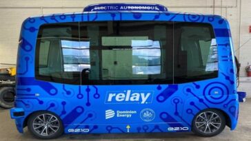 Self-driving electric shuttle bus hits the streets of Virginia