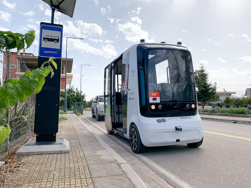 Estonian company launches first autonomous bus in Greece