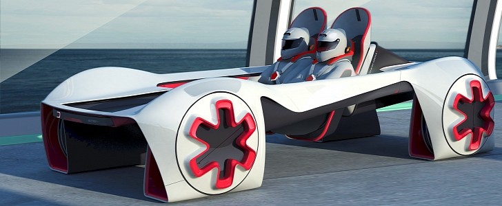 Electric EXP 4 Rendering Shows Us What an Autonomous Supercar Should Look Like