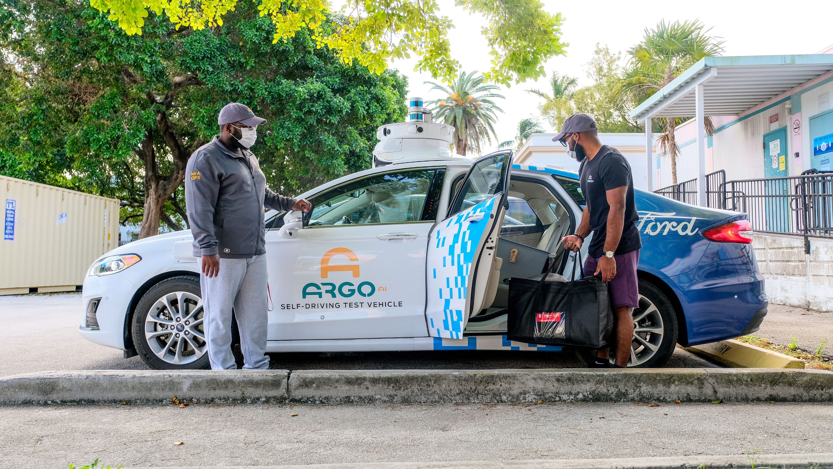 Ford's self-driving vehicles deliver food, school supplies to families in need