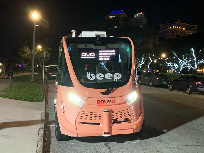 Electric Driverless Shuttle Launches In St. Petersburg