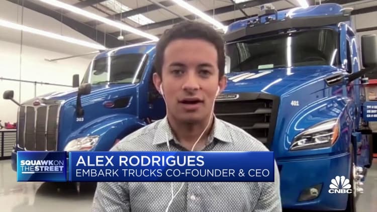 Embark CEO Alex Rodrigues, just 25, is taking his driverless truck start-up public via SPAC