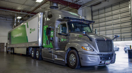 UP, TuSimple partner to move freight on AV truck lane in Arizona