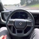 Watch Rivian R1T Electric Truck Autonomous Highway Driving