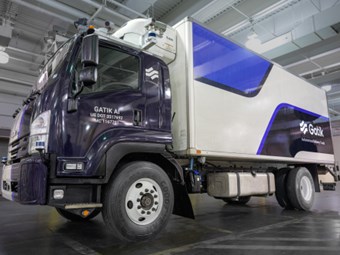 Autonomous trucks able to detect low grip conditions