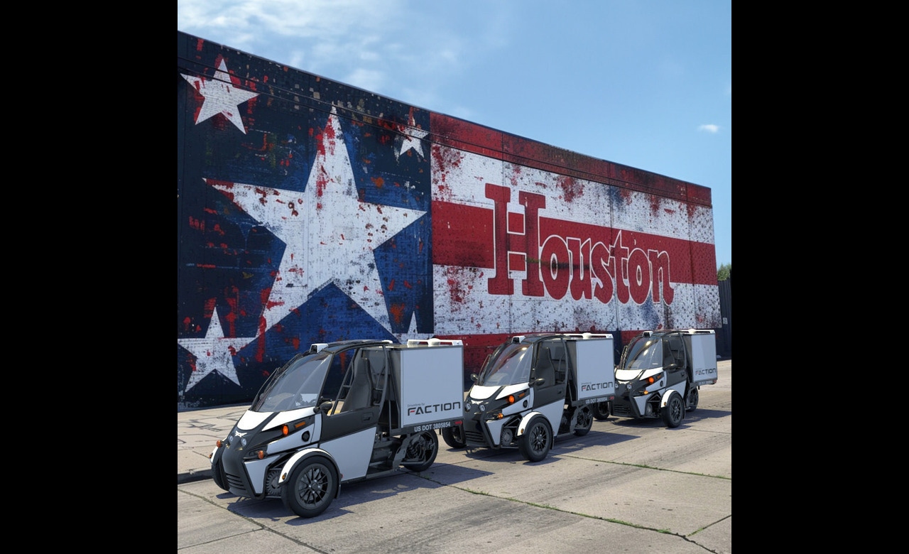 Self-Driving Three-Wheelers Deliver Fast Food in Houston